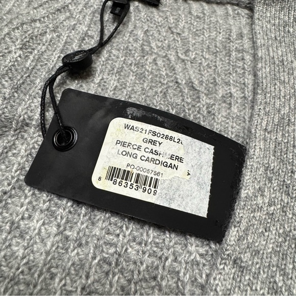 rag & bone Light Gray Ribbed Cardigan - Picture 10 of 14